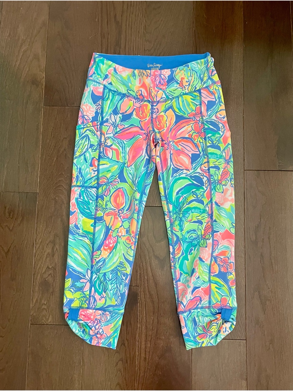 Lilly Pulitzer Vibrant Floral Crop Leggings - Multicolor